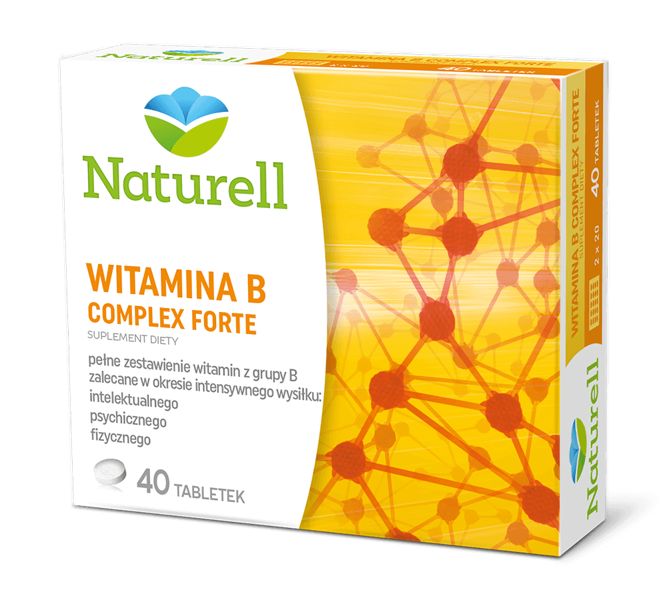 NATURELL Witamina B Complex Forte, 40 Tabletek | APTEKA \ LEKI I ...