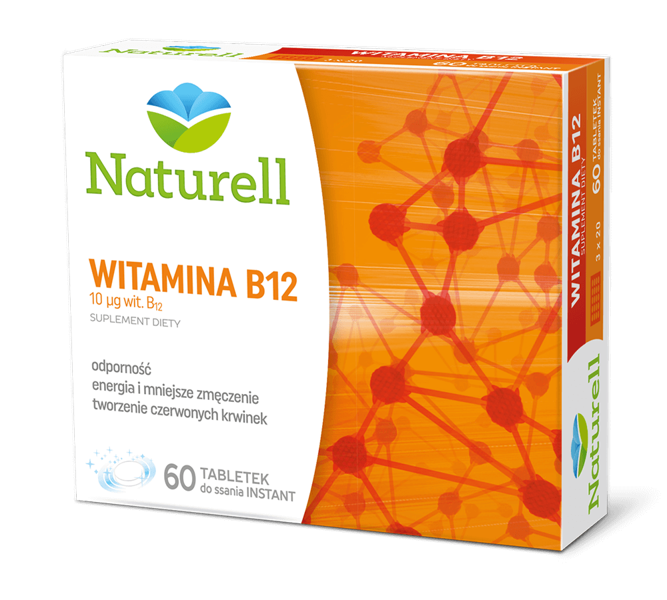 NATURELL Witamina B12, 60 Tabletki | APTEKA \ LEKI I SUPLEMENTY ...