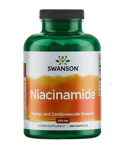 SWANSON Niacinamide 500 Mg, 250 Kapsułek | Aptekacurate.pl