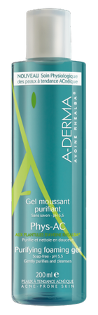 A-DERMA PHYS-AC Żel oczyszczający 200ml