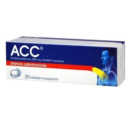 ACC MAX tabletki musujące 200 mg, 20 sztuk IRI