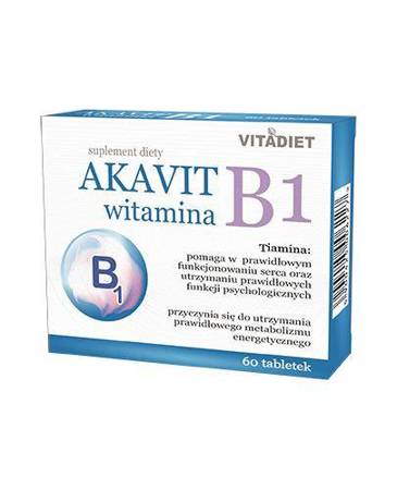 AKAVIT Witamina B1, 60 tabletek 