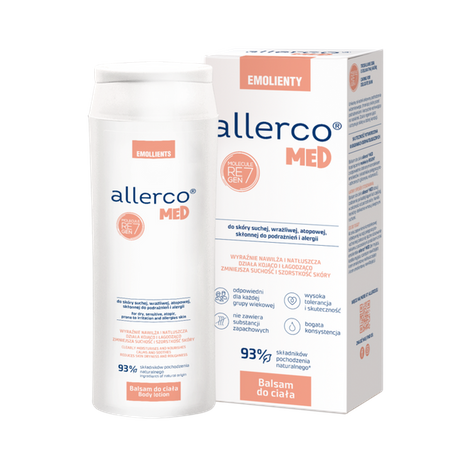 ALLERCO Med Balsam do skóry skłonnej do podrażnień, 250 ml + Kostka myjąca Allerco Med, 100 g  