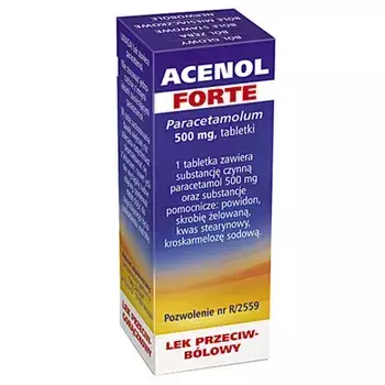 Acenol forte tabletki 500mg, 20 sztuk