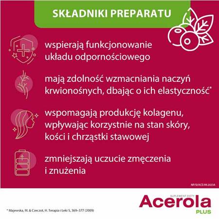 Acerola Plus do ssannia60 tabletek 