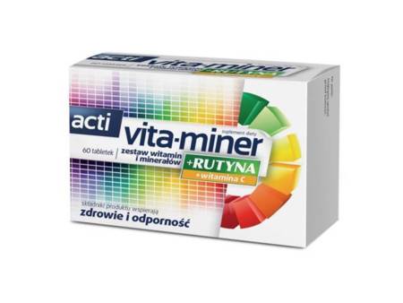 Acti Vita-Miner+Rutyna ,60 tabletek