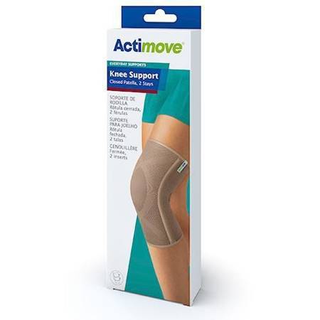 Actimove Everyday Support Knee Support - Opaska stabilizująca staw kolanowy z zabudowaną rzepką i 2 fiszbinami, rozmiar L