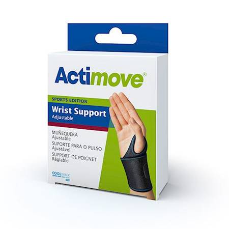 Actimove Sports Edition Wrist Support - Stabilizator nadgarstka, regulowany, rozmiar uniwersalny
