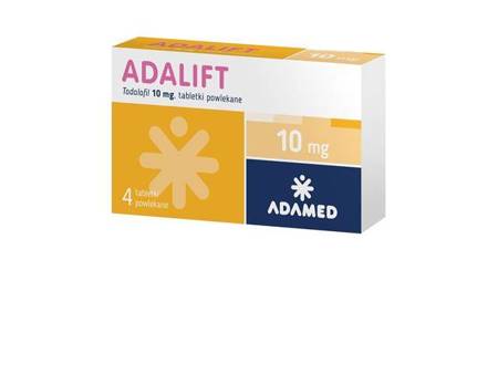 Adalift tabletki powlekane 0,01 g, 4 tabletki