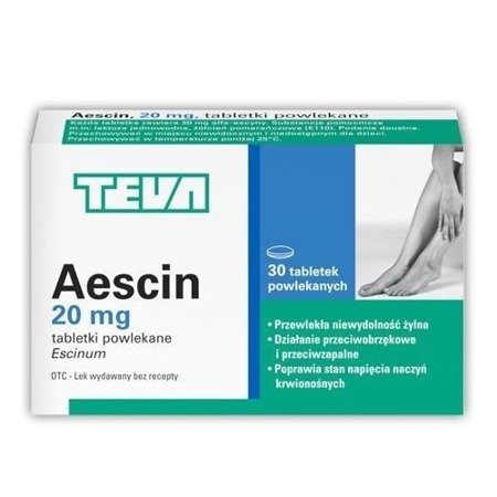 Aescin tabletki dojelitowe 20g x 30szt.  IRF