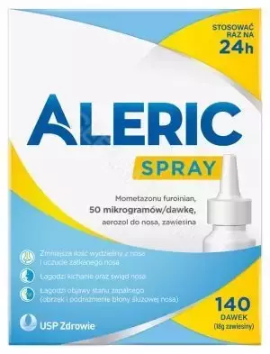 Aleric Spray aerozol do nosa, 50 mcg/dawkę, 140 dawek,