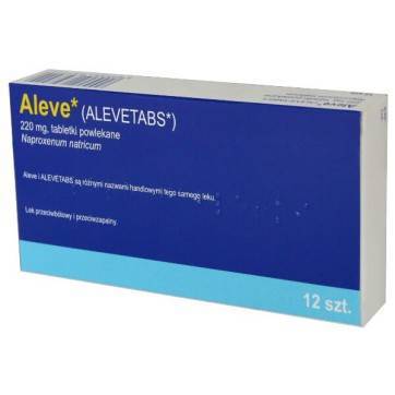 Aleve 0,22g, 24 tabletki (import Pharmapoint)