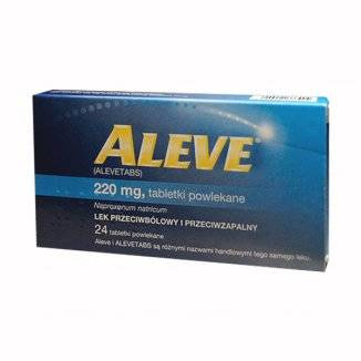 Aleve 220mg 24 tabletki powlekane import równoległy 