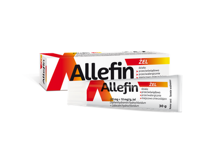 Allefin, (20 mg + 10 mg)/g, żel, 30 g