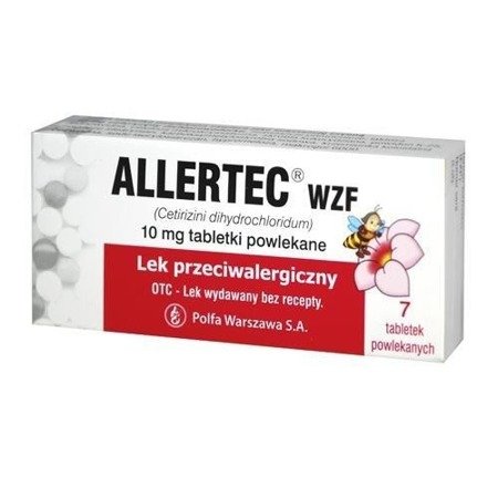 Allertec WZF 10mg, 7 tabletek powlekanych