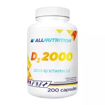 Allnutrition VIT D3 2000, 200 kapsułek