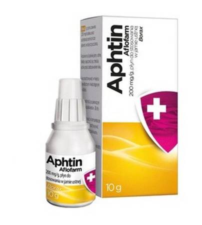 Aphtin płyn do stosowania w jamie ustnej 0,2 g/g 10 g