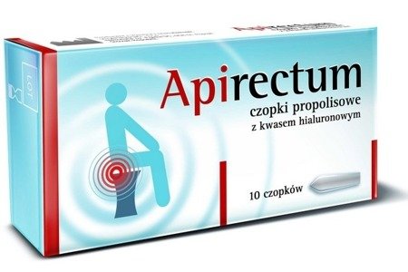 Apirectum Czopki z kwasem hialuronowym i propolisem * 10