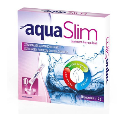 Aqua Slim 10 proszek do sporządzania roztworu, 10 saszetek x 10g