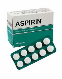 Aspirin  500 mg, 100 tabletek Import