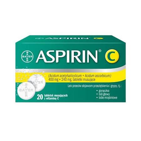 Aspirin C,  20 tabletek musujących IRP