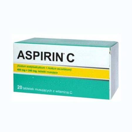 Aspirin C, 400mg + 240mg 20, tabletek musujących, import równoległy