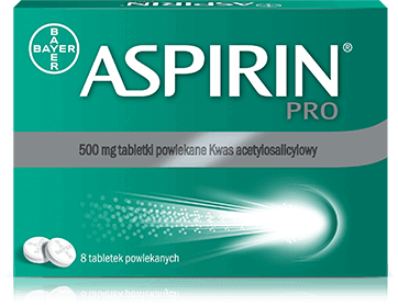 Aspirin Pro 500mg, 8 tabletek powlekanych