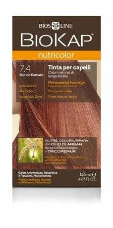 BIOKAP NUTRICOLOR 7.4 Kasztanowy Blond 140ml