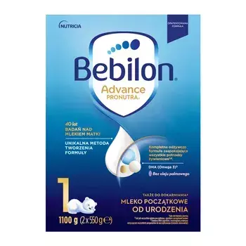 Bebilon 1 pronutra-advance mleko początkowe proszek 1100 g