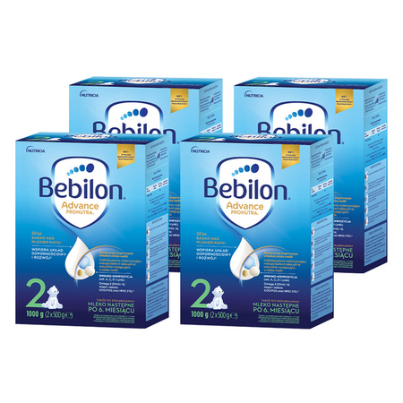 Bebilon 2 Advance Pronutra mleko następne po 6. miesiącu 1000 g x 4