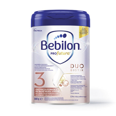 Bebilon PROfutura DUOBIOTIK 3, formuła na bazie mleka po 1. roku życia, 800 g 