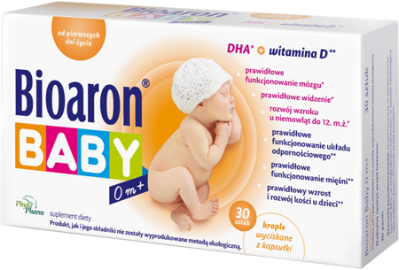 Biaron Baby 0 m+, suplement diety, 30 kapsułek twist-off