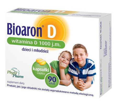 Bioaron Witamina D 1000 j.m. 90 kapsułek