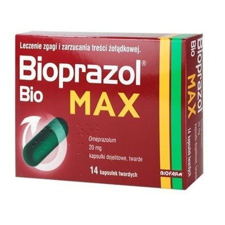 Bioprazol Bio Max 20mg , 14 kapsułek