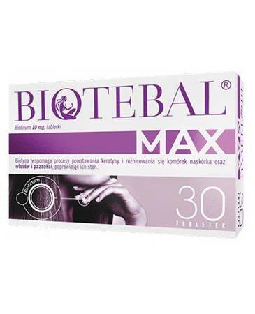 Biotebal Max 0,01 g 30 tabletek,