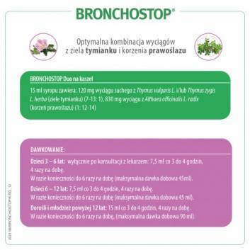 Bronchostop Duo na kaszel syrop 120ml