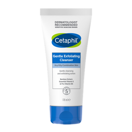 CETAPHIL DELIKATNY ŻEL OCZYSZCZAJĄCY DO TWARZY Z PEELINGIEM 178ml