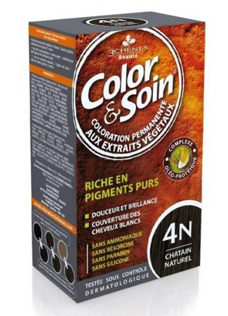 COLOR & SOIN Farba do włosów 4N, 135 ml