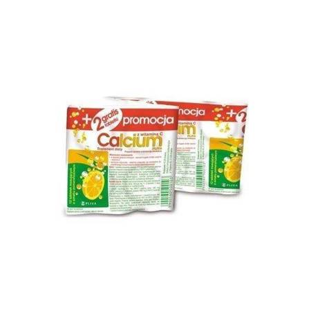 Calcium Pliva z Vit C  smak cytrynowy ,12 tabletek musujcych