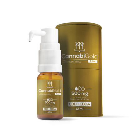 CannabiGold Raw 500 olej 12 ml