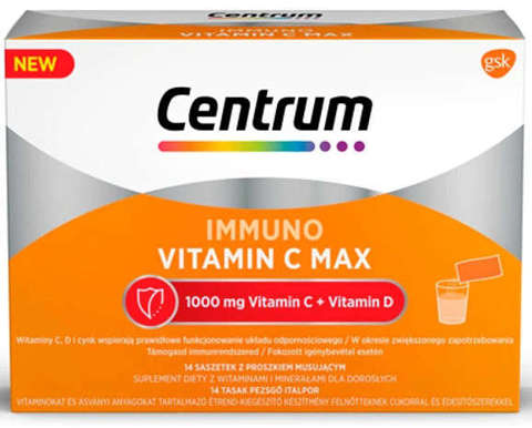 Centrum Immuno Vitamin C Max proszek, 14 saszetek