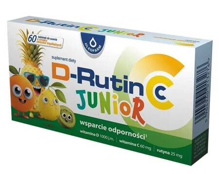 D-Rutin CC Junior tabletki do ssania 60 tabletek 