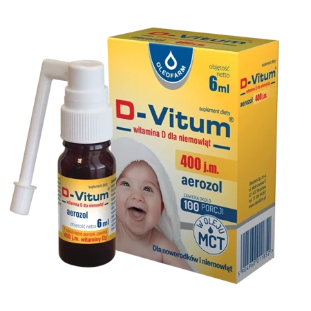 D-Vitum Witamina D 600 j.m. Aerozol 6ml