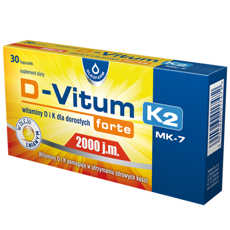 D-Vitum forte 2000 j.m. K2 kapsułki  *30