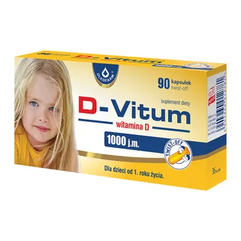 D-Vitum witamina D 1000 j.m., 90 kapsułek twist-off