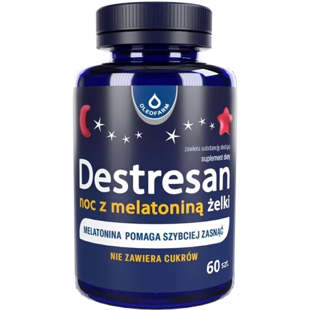 Destresan Noc Z Melatoniną żelki, 60 sztuk