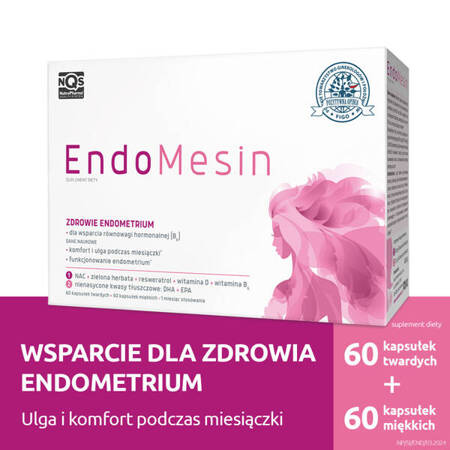EndoMesin, 60 kapsułek twardych + 60 kapsułek miękkich