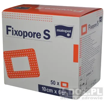 FIXOPORE S jał. 10cm x8cm z wk 50 szt.