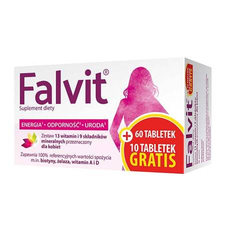 Falvit, 70 tabletek (60+10 gratis)