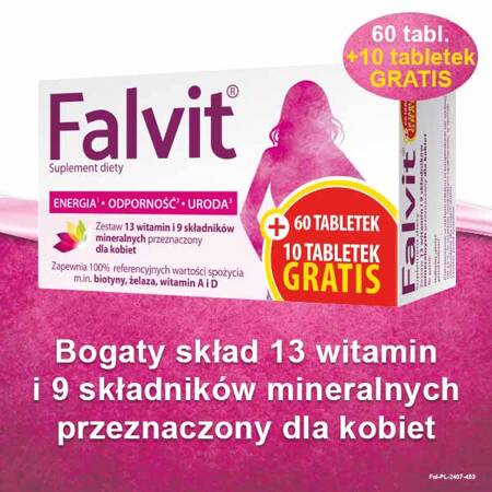 Falvit, 70 tabletek (60+10 gratis)